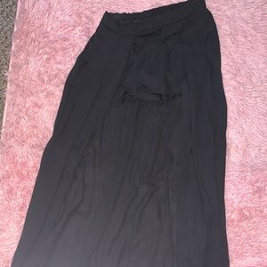 Black Shorts With a train like skirt